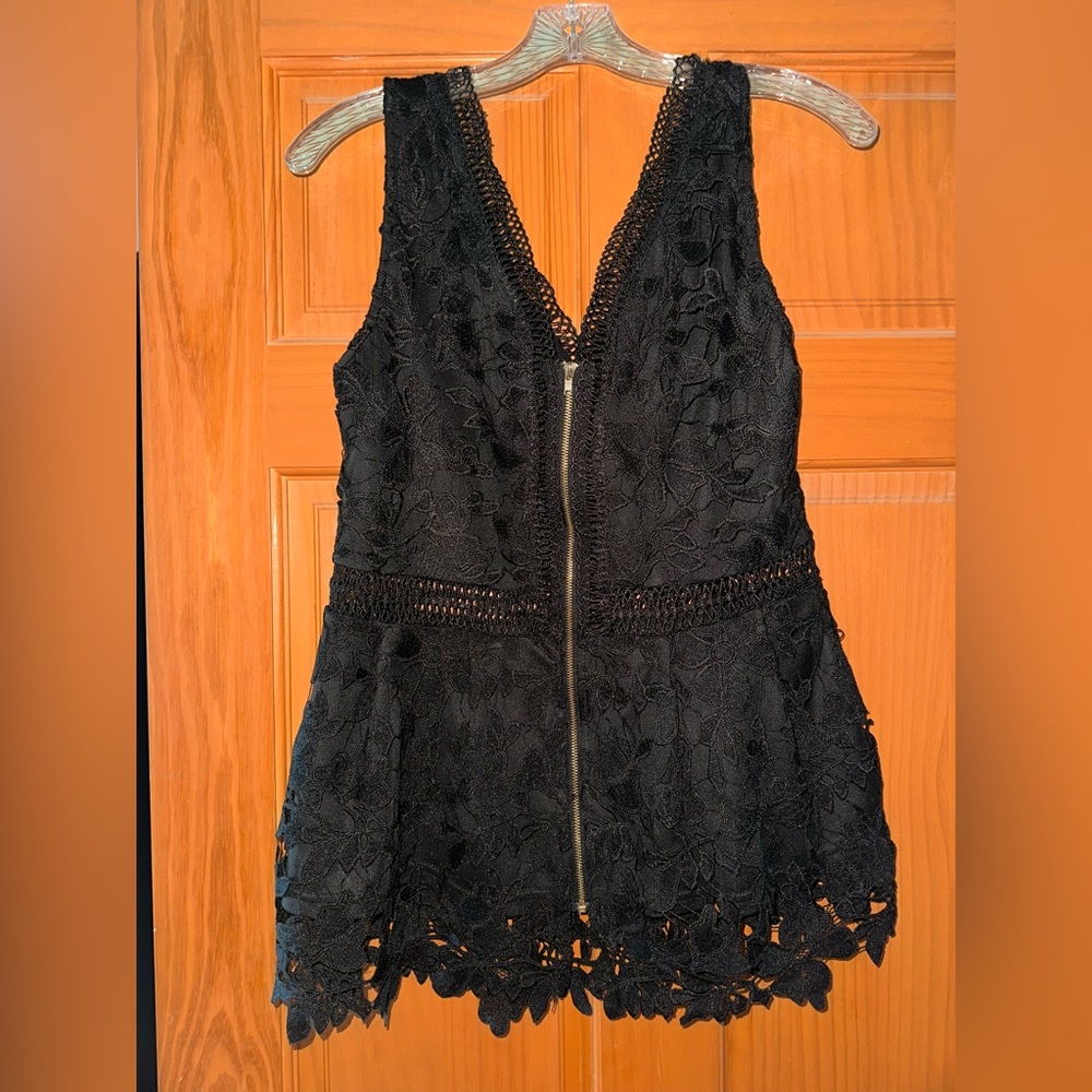 NWT Black Lace Francesca’s Dress Tank